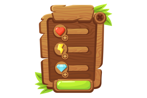 Download Interface Panel for Mobile Game. Cartoon - Art Collection
