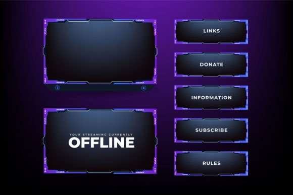 Download Broadcast Gaming Panel Template Vector - Road Collection