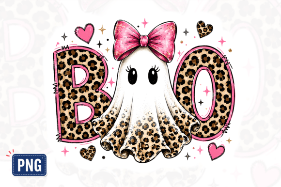 Download Leopard Ghost Boo Halloween PNG - Premium Resources