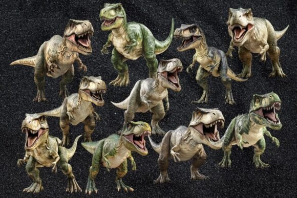 Download Realistic Dinosaur PNG Clipart Bundle - Art Collection