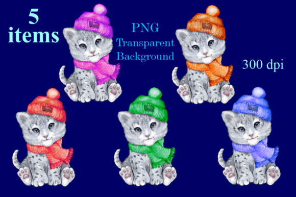 Download Christmas Cute Cartoon Snow Leopard Png - Art Collection