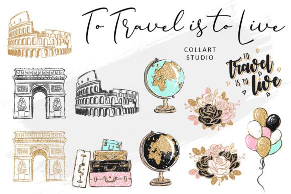 Download To Travel is to Live, Traveling Clipart - Art Collection