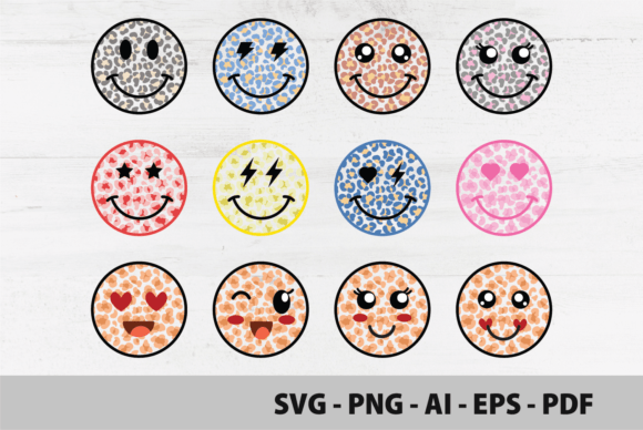 Download Leopard Smiley SVG Bundle PNG for Shirt - Premium Resources
