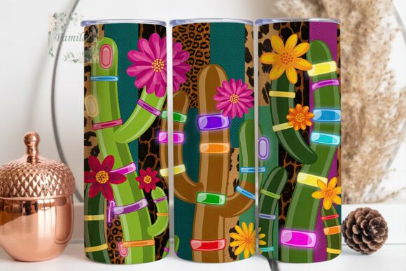 Download Desert Cactus Light Show 20oz Tumbler - Premium Resources
