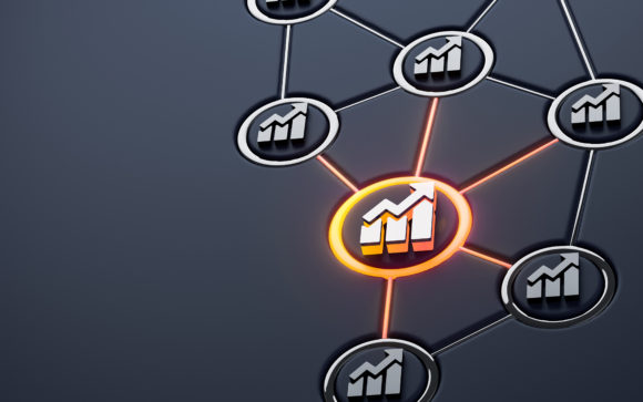 Download Business Chart Neon Sign 3d Rendering - Art Collection
