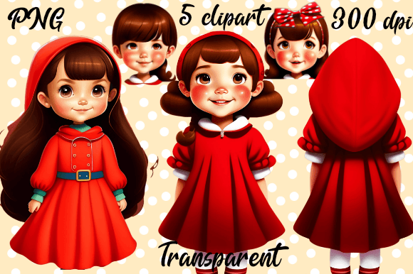 Download Little Red Girl Clipart - Art Collection