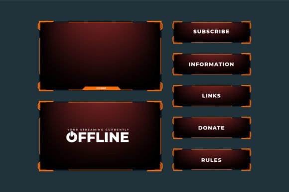 Download Broadcast Overlay Frame Design Vector - Road Collection