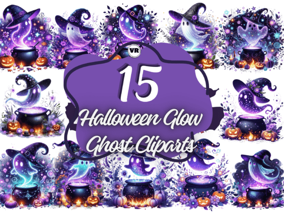 Download Halloween Cauldron Glow Ghost Cliparts - Art Collection