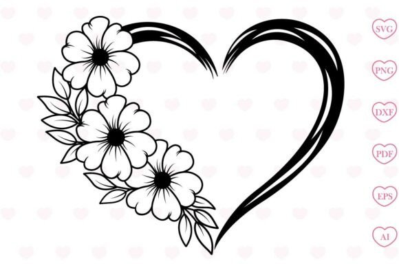 Download Flower Heart Svg Flower Svg - Art Collection