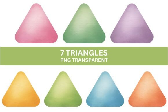 Download 7 Triangle Shape Clipart PNG Set - Art Collection