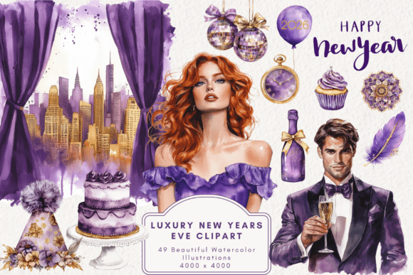 Download Luxury New Year's Eve Clipart - Art Collection