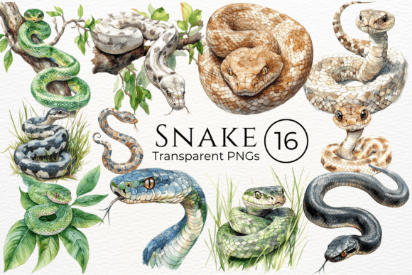 Download Snake Watercolor Clipart - Art Collection