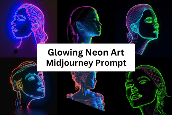 Download Ai Prompt for Glowing Neon Art - Art Collection