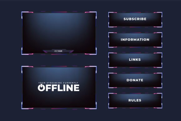 Download Broadcast Screen Panel Template Vector - Road Collection