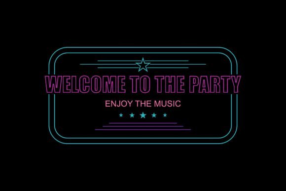 Download Party Neon Abstract Template - Art Collection