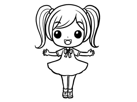 Download Cartoon Drawing Live Art Little Girl - Art Collection