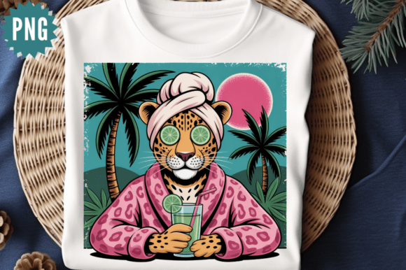 Download Spa Leopard Cocktail PNG Clipart Design - Art Collection